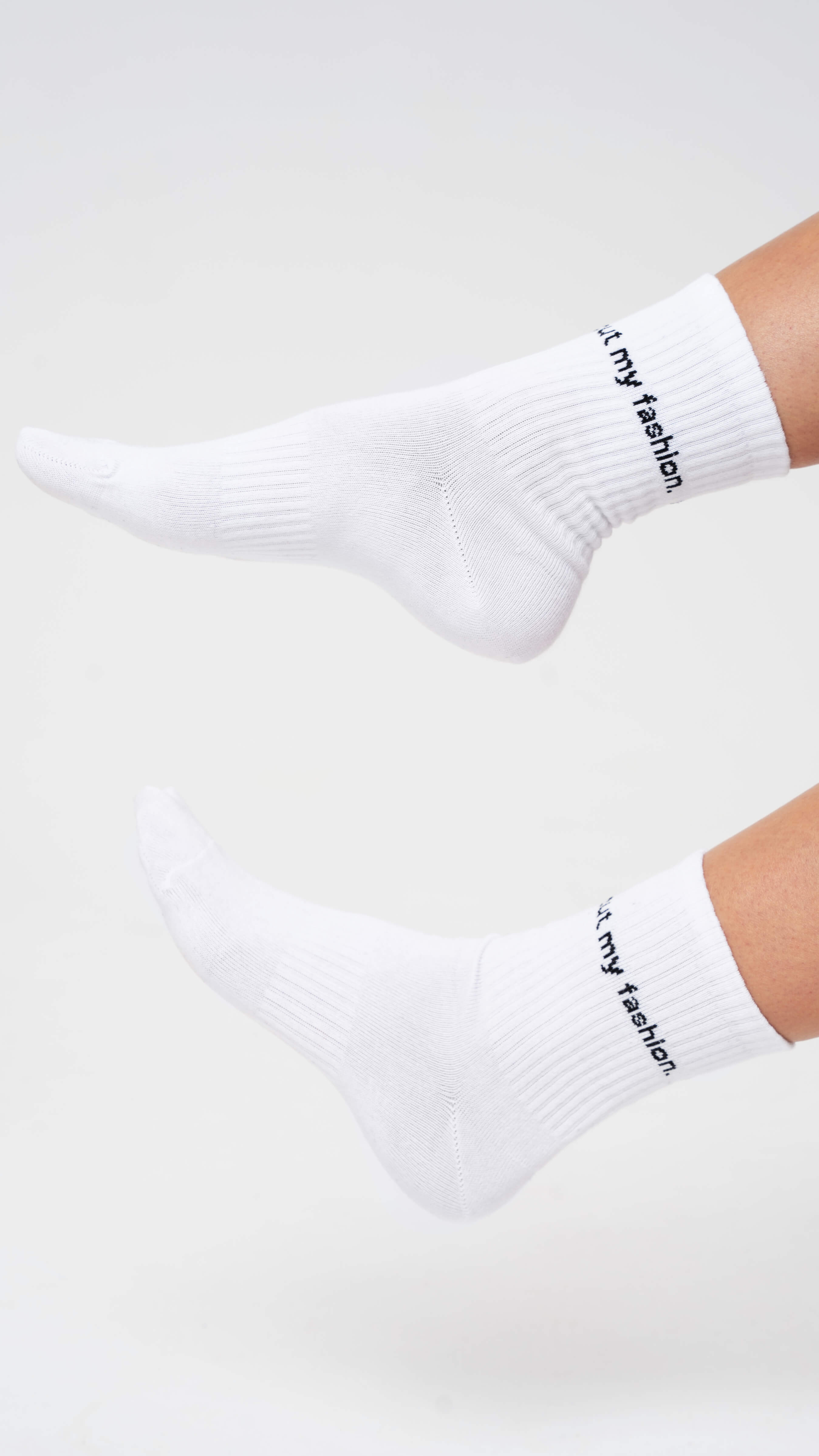 unisex baltos kojines cutmyfashion