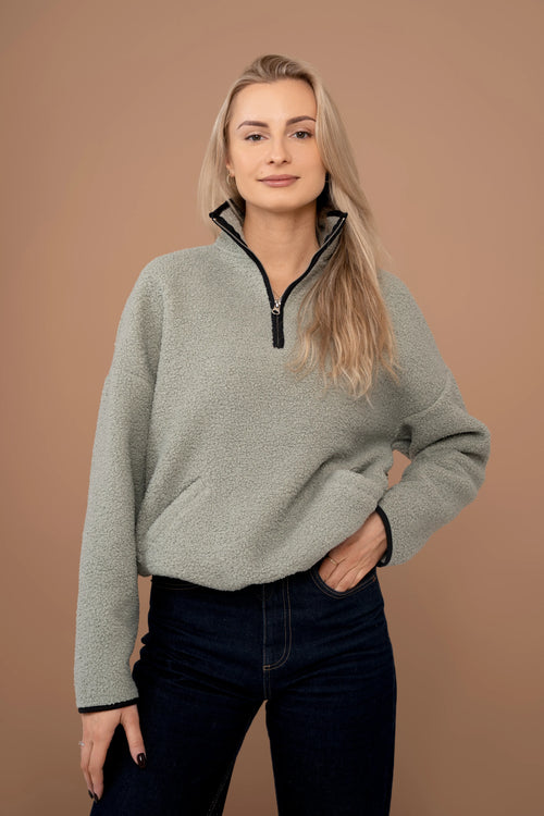 Oversized teddy džemperis 