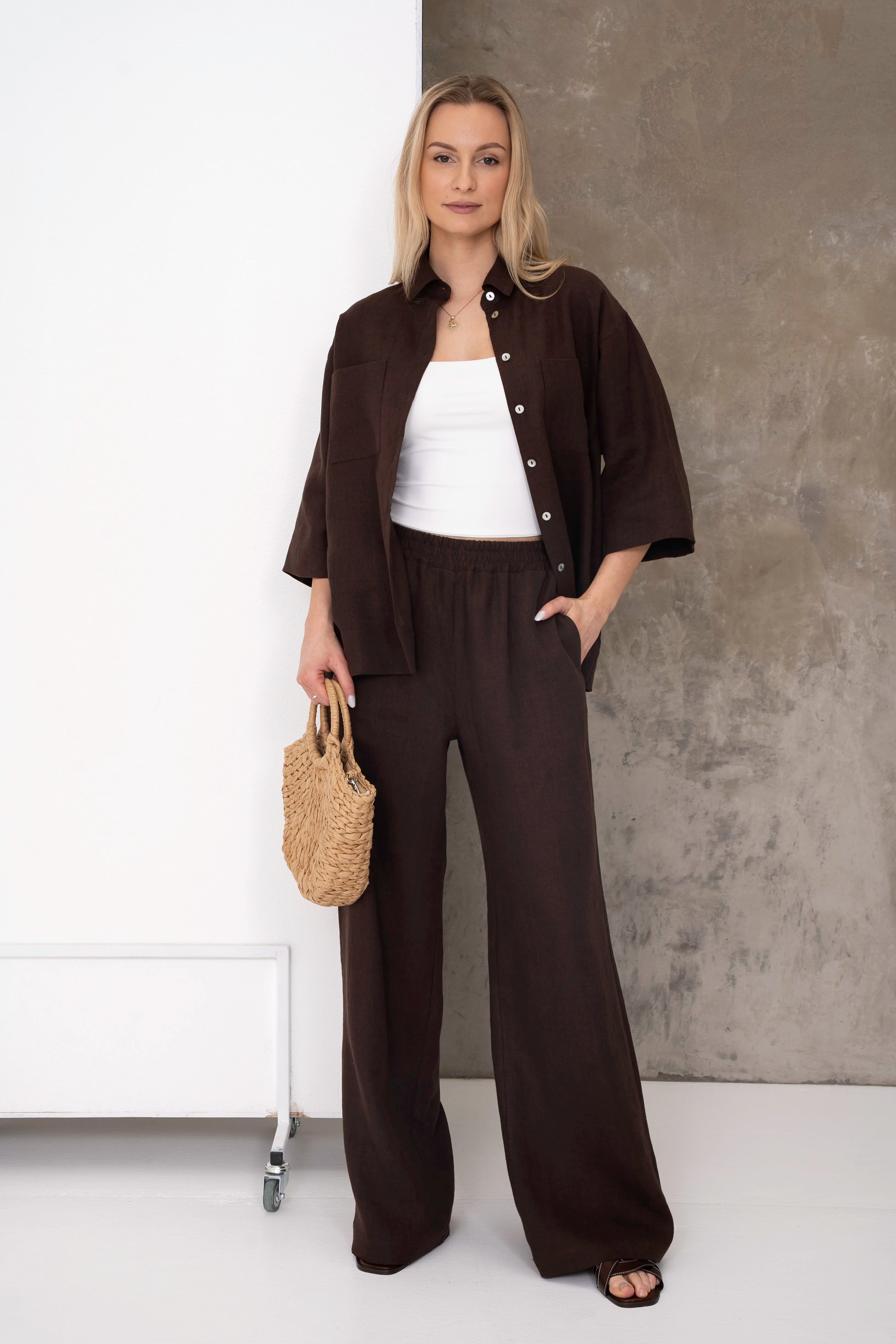 Lininis kostiumėlis "Saulė" CMF579-9